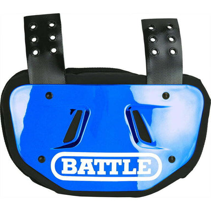 Battle Sports Youth Chrome Protective Football Back Plate - Blue