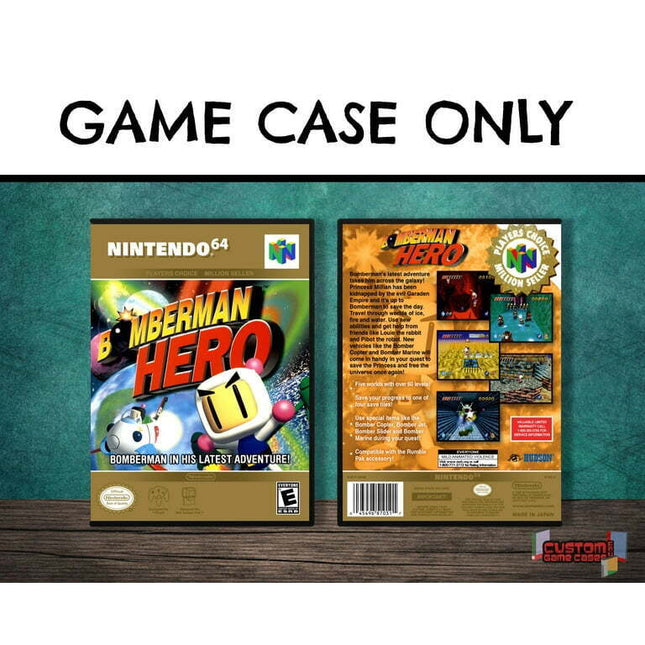 Bomberman Hero (PC) | (N64DG-V) Nintendo 64 - Game Case Only - No Game