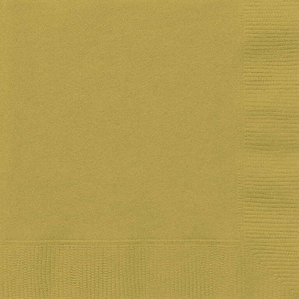 Way to Celebrate! Gold Paper Luncheon Napkins, 6.5in, 24ct