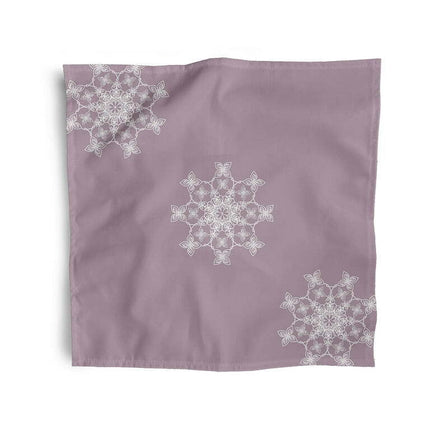 Simply Daisy 18" x 18" Purple Falling Snow Napkins, Set of 4