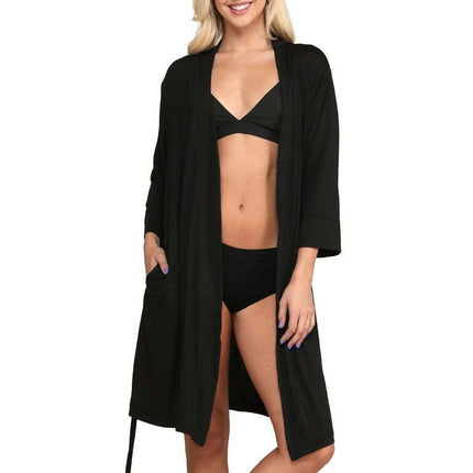 Doublju Women's Kimono Robe Sleepwear Pajama (Plus Size Available)