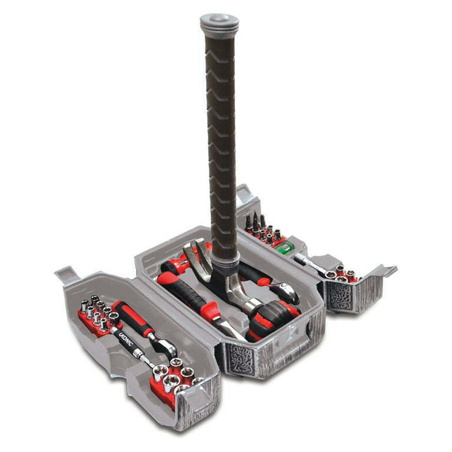 Ukonic Marvel Avengers Thor's Hammer 44 Piece Tool Set