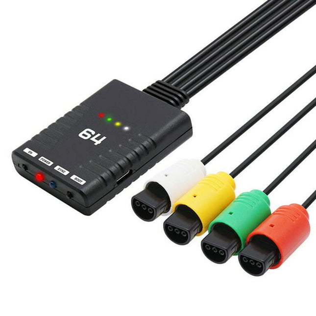 STAGA Game Controller Adapter Support 4 Wireless Controllers for N64