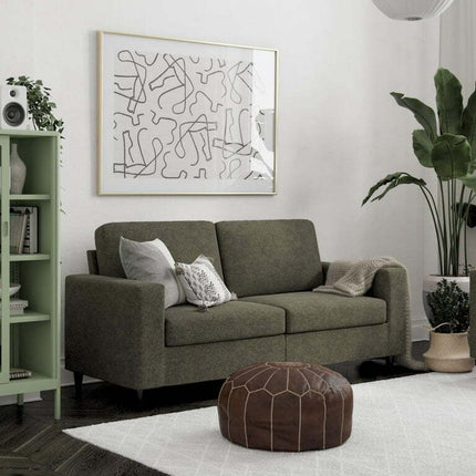 DHP Cooper 3 Seater Sofa, Gray Linen