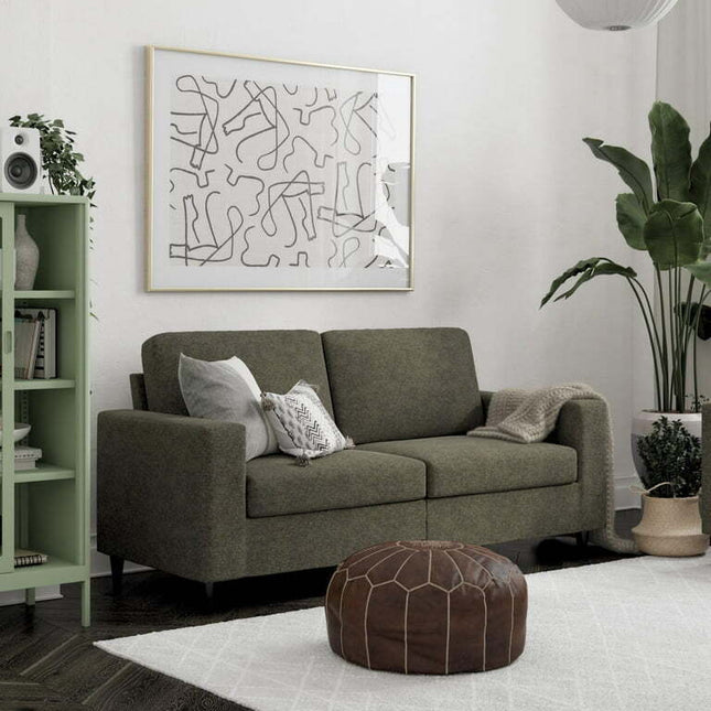 DHP Cooper 3 Seater Sofa, Gray Linen