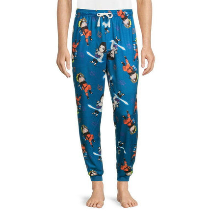 Naruto Shippuden Men's Adult Blue Sleep Joggers, S-2XL