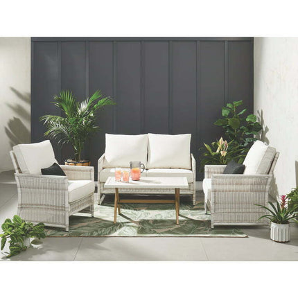 Better Homes & Gardens Paige 4-Piece Wicker Outdoor Conversation Set