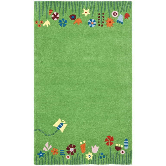 SAFAVIEH Kids SFK751A Handmade Green / Multi Rug
