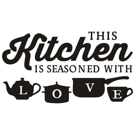 Creative KITCHEN Wall Sticker Vinyl Removable Decal Art Mural Kitchen Decor