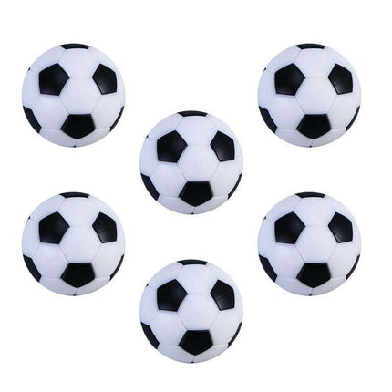 6PCS 32mm Table Football Balls Black/White Ball