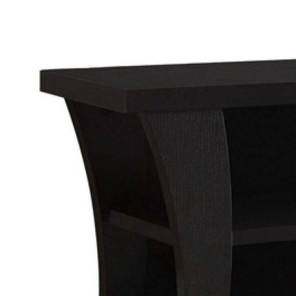 BenJara Attractive Transitional Style TV Console, Brown