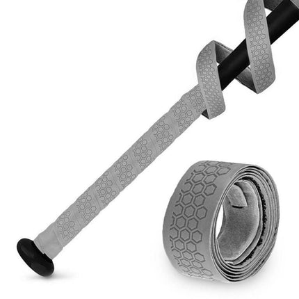 Get Out! Baseball Bat Grip Tape - 43in Grey Sport Handle Grip Wrap Tape
