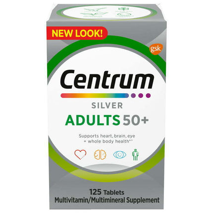 Centrum Silver Adults 50 Plus Vitamins, Multivitaminsupplement, 125 Count