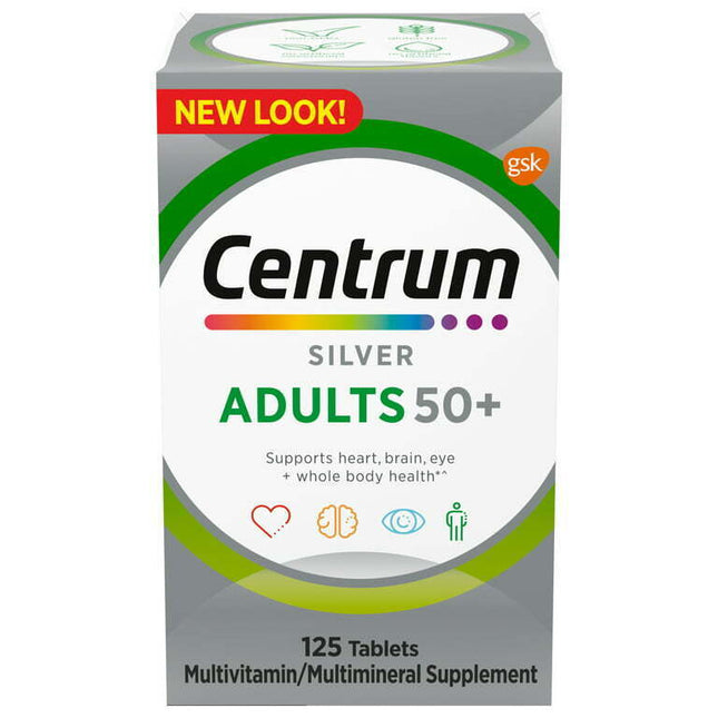 Centrum Silver Adults 50 Plus Vitamins, Multivitaminsupplement, 125 Count