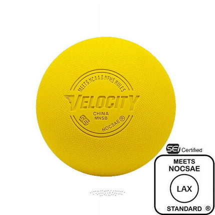 Yellow Textured Grip Lacrosse Ball, Case of 120 w/ Ball Bag NOCSAE/SEI/NFHS/NCAA