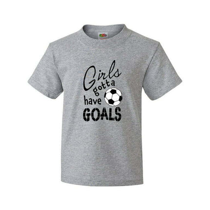 Inktastic Girls Gotta Have Goals- Soccer Youth T-Shirt