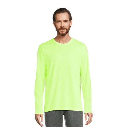 Athletic Works Men's Tri-Blend Active T-Shirt with Long Sleeves, Sizes S-3XL