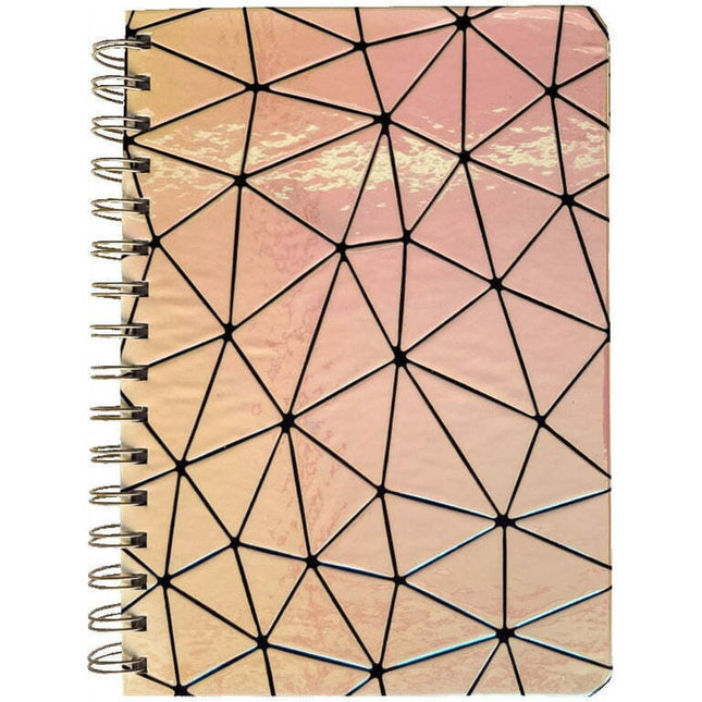 Pen+Gear Journal, Geo-Holographic, 240 Ruled Pages, Spiral Bound