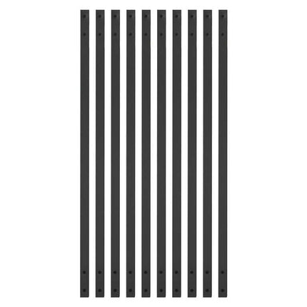 Deckorators Traditional Flat Face-Mount Black Balusters, 10-Pack