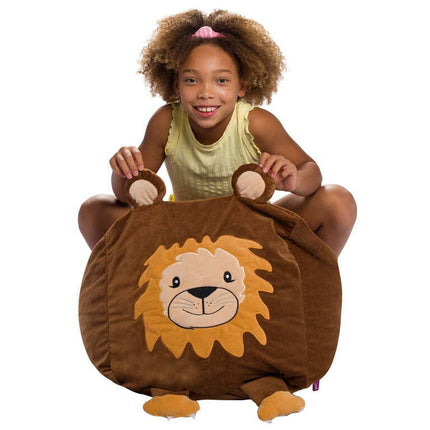 Posh Creations Bean Bag Chair, 1.5 ft, Brown