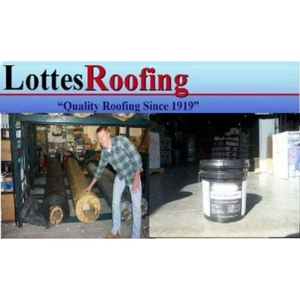 10' x 35' BLACK 60 MIL EPDM RUBBER ROOF W/ADHESIVE BY THE LOTTES COMPANIES