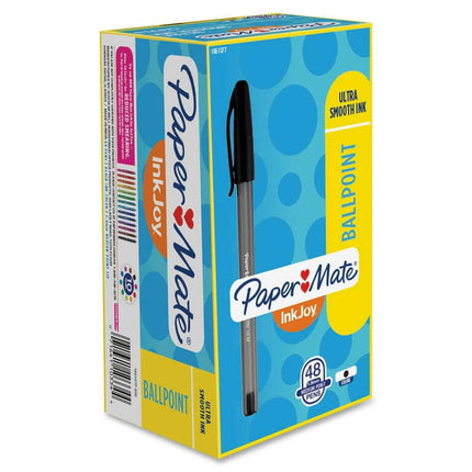 Paper MateÂ® InkJoyÂ® 100ST Ballpoint Pens, Medium Point, Black, Box of 48