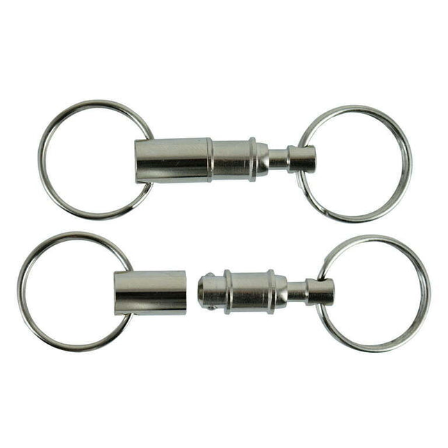 Custom Accessories 2 Pack Pull-Apart Metal Key Chains