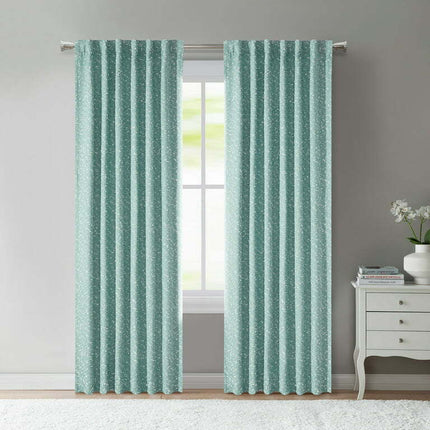Better Homes & Gardens Boucle Blackout Curtain Panel, 50" x 108", Aqua