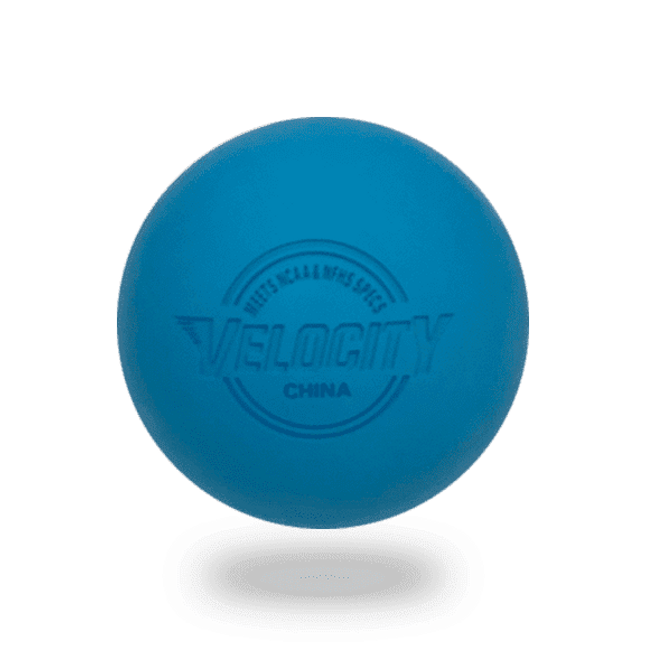 Light Blue Lacrosse Balls, Case of 120 w/ Ball Bag