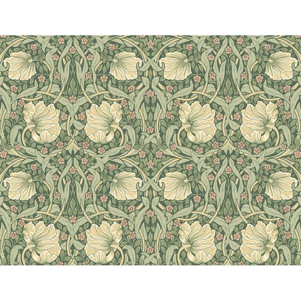 NextWall Gardenia & Sage Pimpernel Floral Peel and Stick Wallpaper