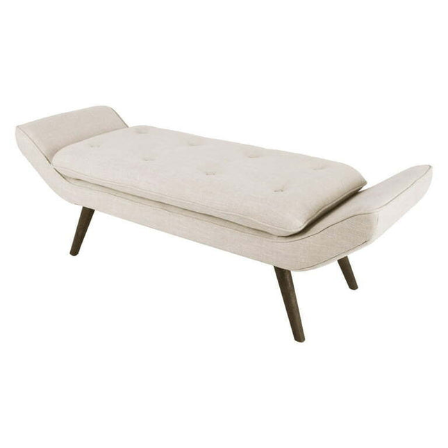 Newcastle Cushioned Tufted Bench, Multiple Colors