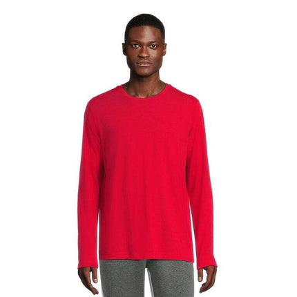 Athletic Works Men's Tri-Blend Active T-Shirt with Long Sleeves, Sizes S-3XL