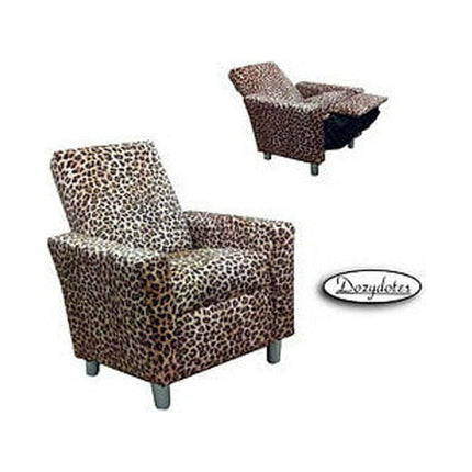 DozyDotes Children's Modern Recliner in Leopard