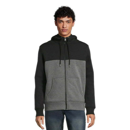 George Men’s Faux Sherpa Fleece Lined Jacket with Hood, Sizes S-3XL