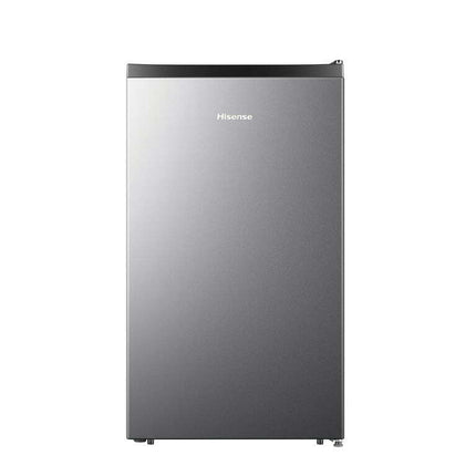 Hisense 4.4 Cu ft. Single Door Mini Fridge with Chiller, Silver 18.7" Width
