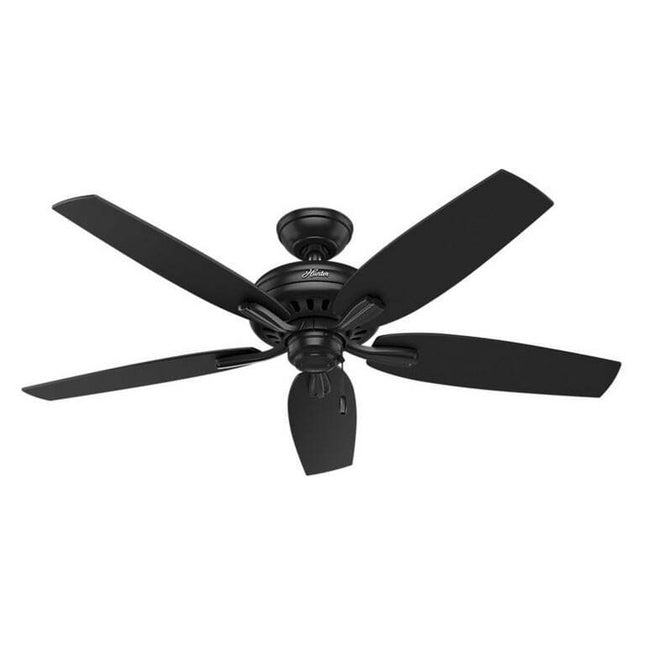 Hunter Newsome 52 Damp Newsome 52" 5 Blade Indoor / Outdoor Ceiling Fan - Black