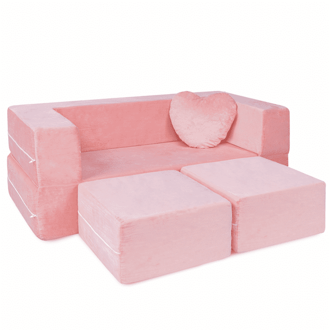 Milliard Kids Couch - Modular Kids Sofa for Toddler and Baby (Pink)