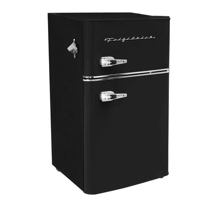 Frigidaire Retro 3.1 Cu Ft Two Door Compact Refrigerator with Freezer, Black