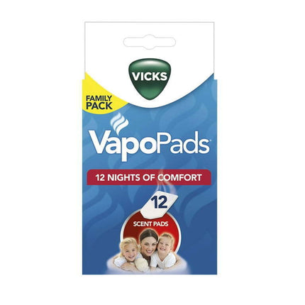 Vicks Soothing Menthol VapoPads, 12 Pack, for Sinus or Allergies, VSP19-FP