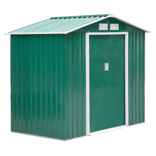 Outsunny Steel Outdoor Shed Organizer and Garden Storage Shed