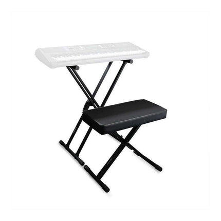 Knox Gear Adjustable Double X Keyboard Stand with Adjustable X Style Bench