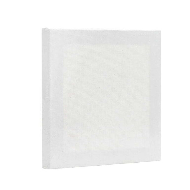 Mini Stretched Canvas, 100% Cotton White Canvas, 4"X4", 1 Piece