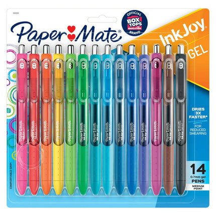 Paper Mate InkJoy Gel Pens, Medium Point, Assorted Colors, 14 Count