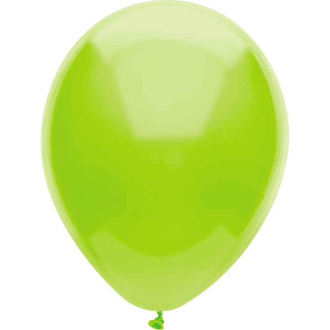 Way To Celebrate 12" All Occasion Lime Green Balloons, 15 Count