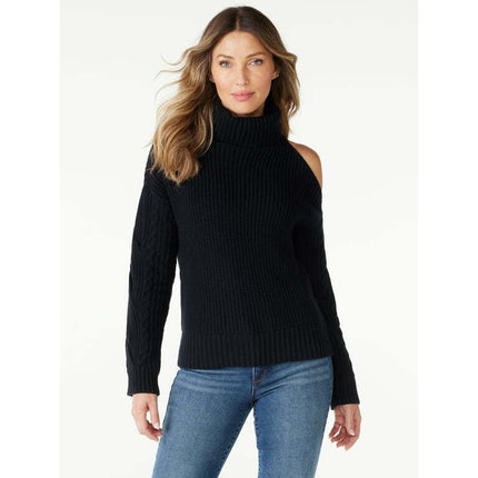 Sofia Jeans Women’s One Cold Shoulder Sweater, Sizes XS-2XL