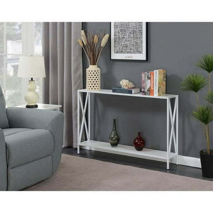 UBesGoo Console Entryway Hallway Table Behind Coach Sofa Witih Storage