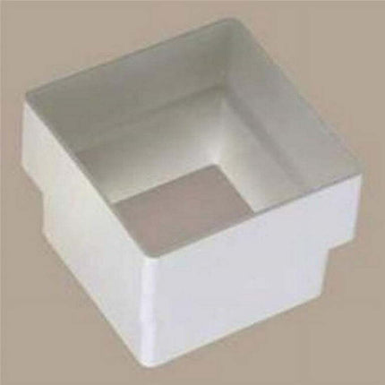 Amerimax T0523 Square Downspout Connector, Vinyl, White