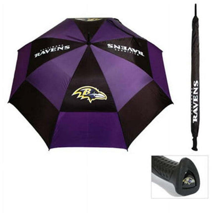 Team Golf  Baltimore Ravens 62 in. Double Canopy Umbrella