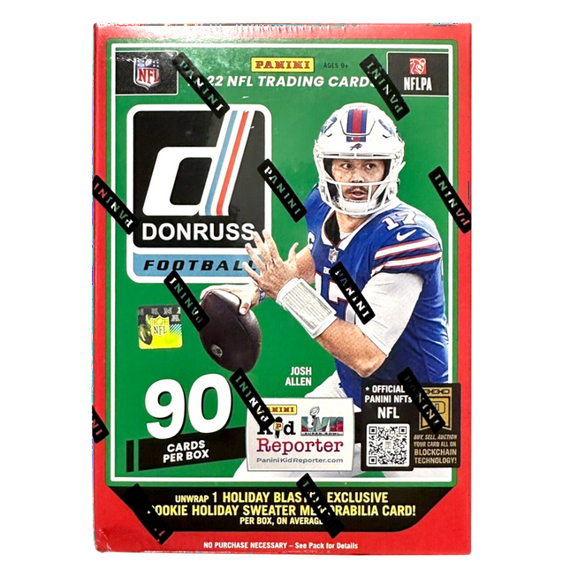 2022 Panini Donruss NFL Football Holiday Trading Cards Blaster Box