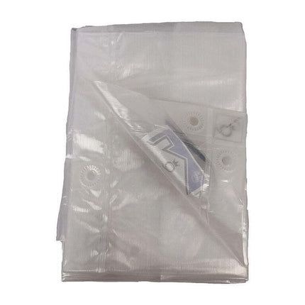Queen of Tarps 6 x 8 Foot Heavy Duty All Purpose Plastic Tarp, Translucent